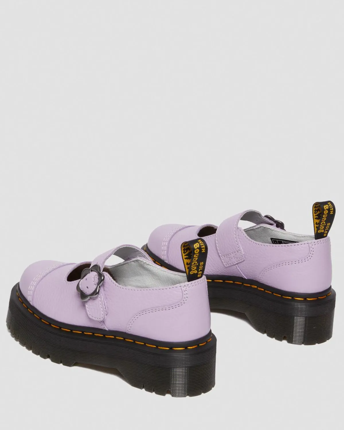 Store Addina Bloemengesp Leren Platform Schoenen UNISEX Dames Sale|Platform Schoenen
