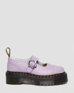 Store Addina Bloemengesp Leren Platform Schoenen UNISEX Dames Sale|Platform Schoenen