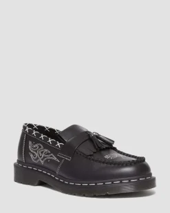 Outlet Adrian Contrasterende Steek Leren Tassel Loafers Originals|Nieuw Binnen