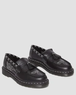Outlet Adrian Contrasterende Steek Leren Tassel Loafers Originals|Nieuw Binnen