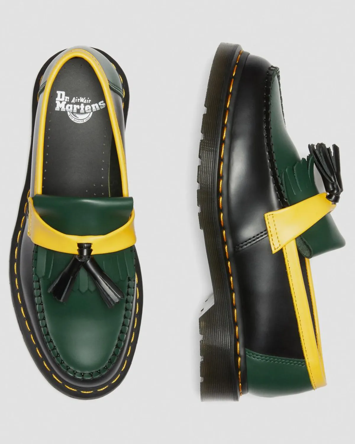 Online Adrian Contrast Smooth Leren Loafers met Kwastje WOMENS Heren Sale|Schoenen