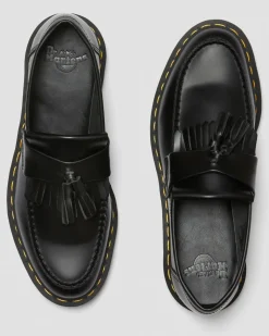 Fashion Adrian Gele Stiksel Smooth Leren Tassle Loafers WOMENS Originals|Nette Schoenen