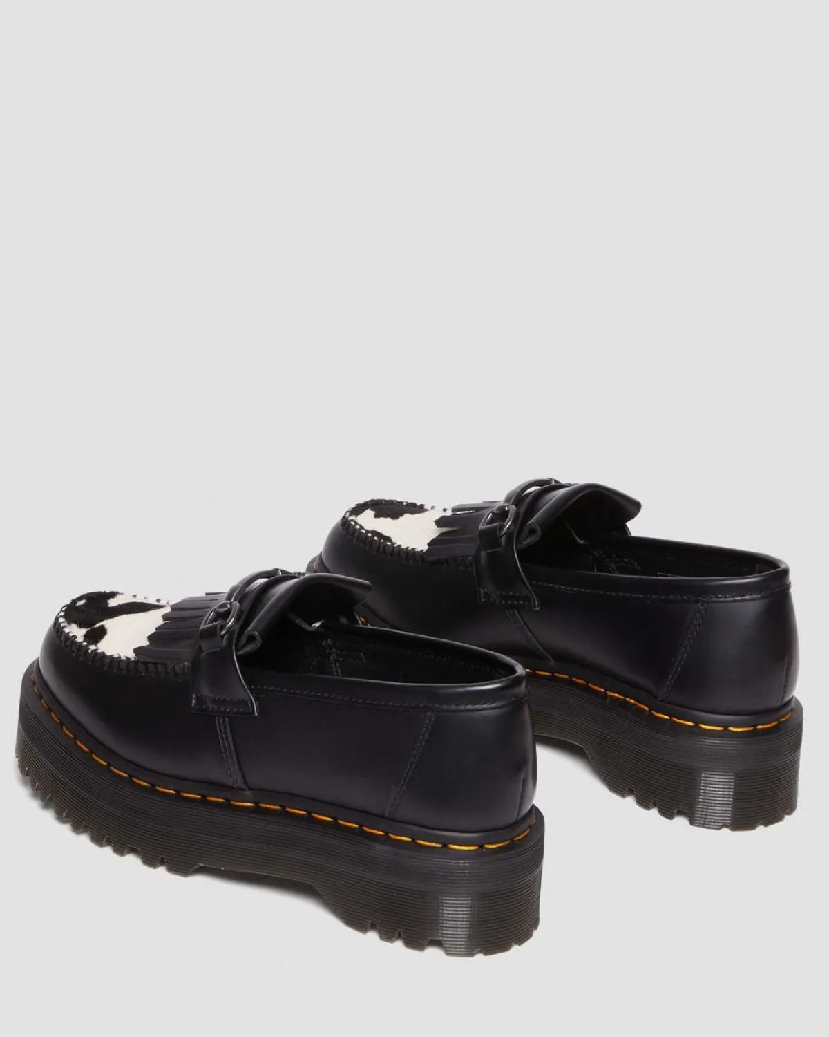 Online Adrian Snaffle Hair-On Leren Koeienprint Kiltie Loafers MENS Heren Sale|Schoenen