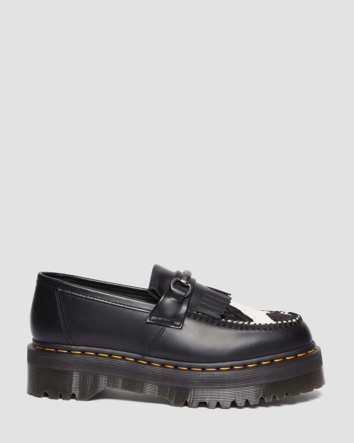 Online Adrian Snaffle Hair-On Leren Koeienprint Kiltie Loafers MENS Heren Sale|Schoenen