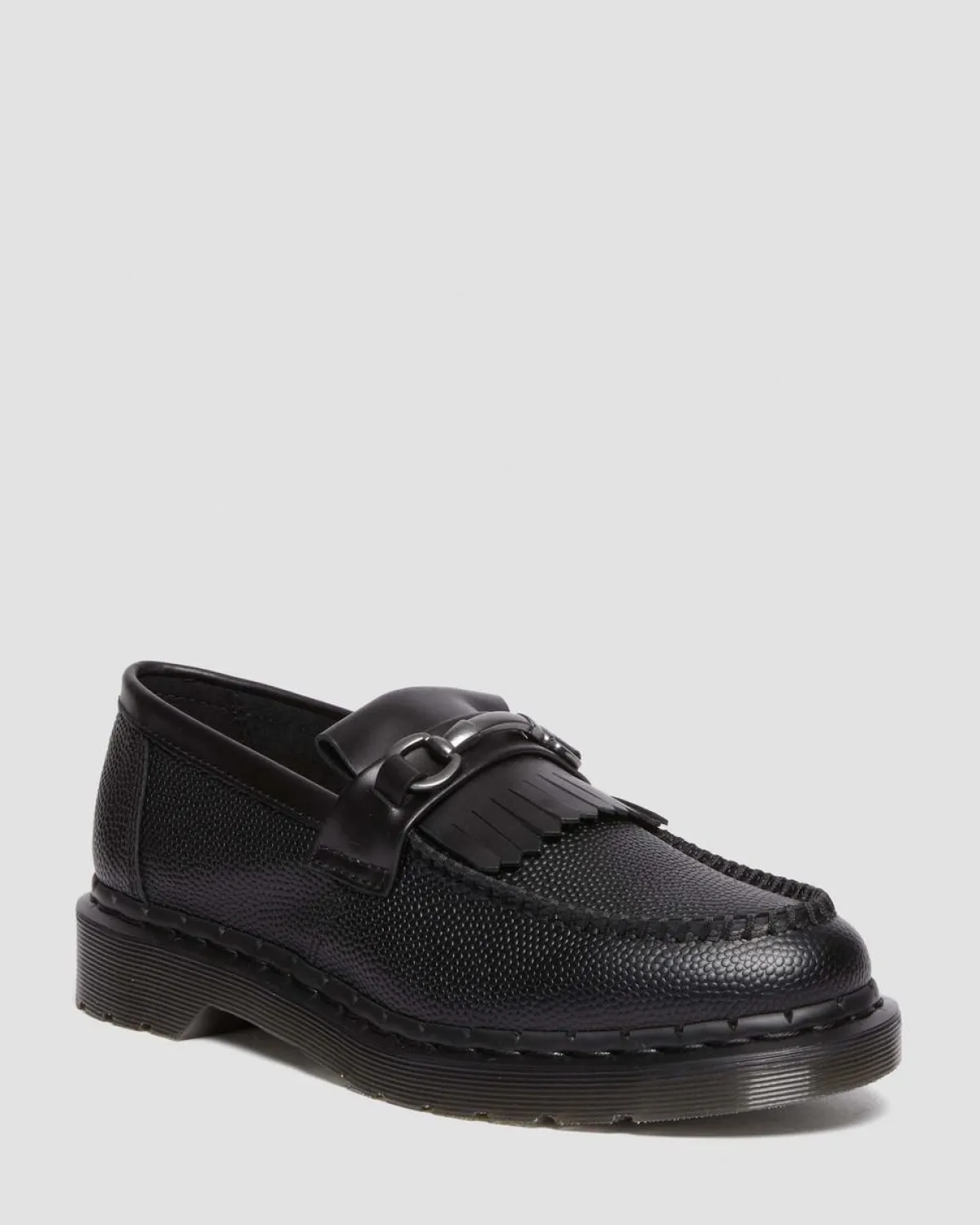 Cheap Adrian Snaffle Pebble Grain Leren Kiltie Loafers UNISEX Heren Sale|Originals
