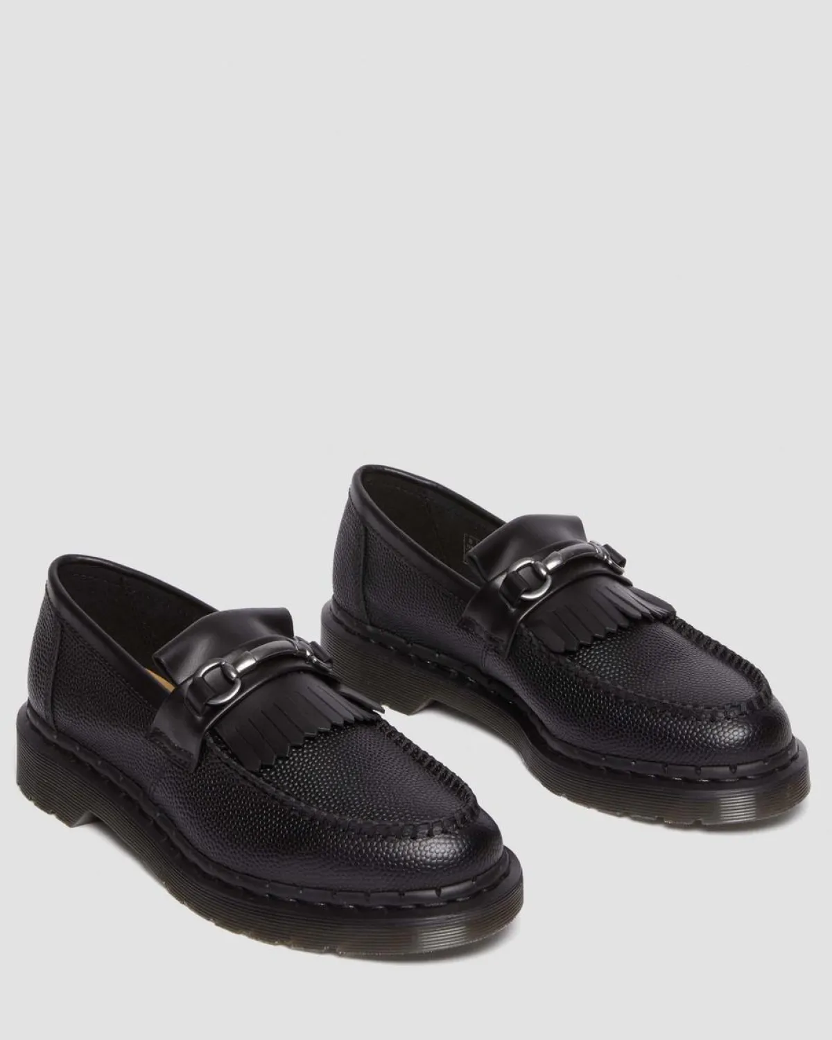 Cheap Adrian Snaffle Pebble Grain Leren Kiltie Loafers UNISEX Heren Sale|Originals