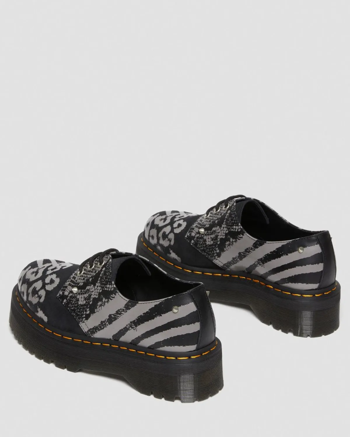 Sale 1461 Animal Clash Leren & Suède Platform Schoenen MENS Heren Sale|Veterschoenen
