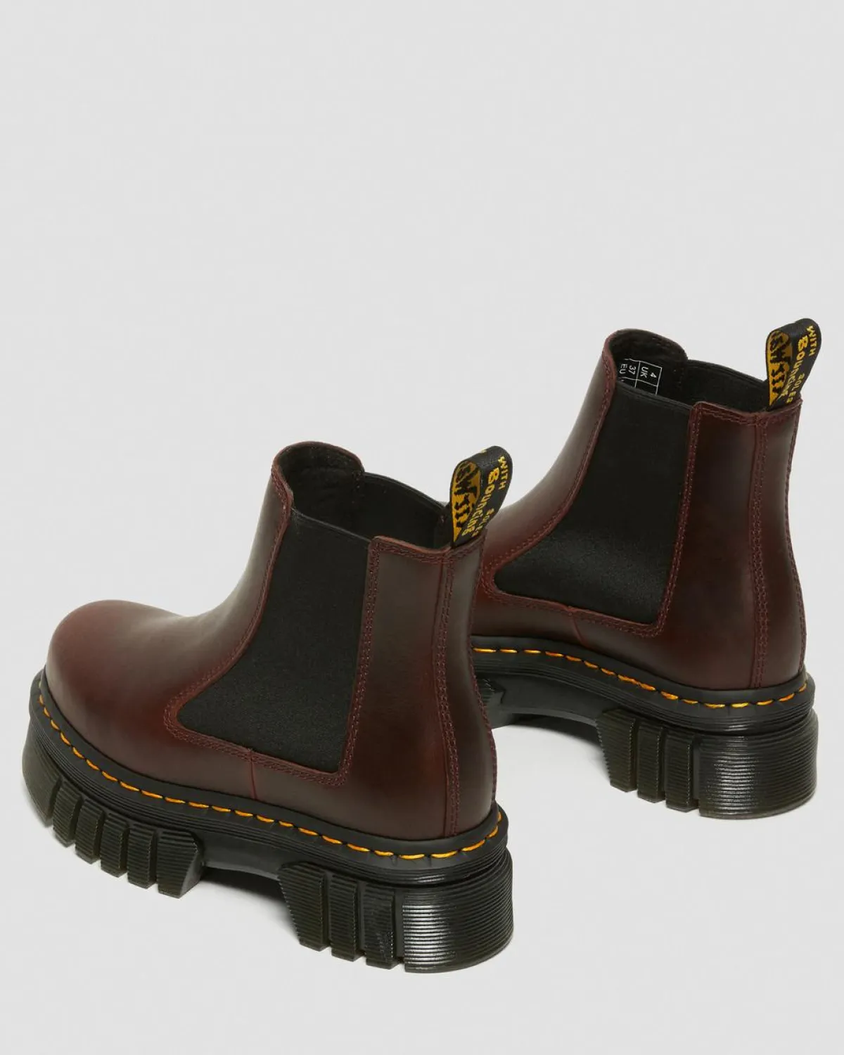 Best Audrick Brando Leren Platform Chelsea Laarzen WOMENS Enkellaarzen|Chelsea Boots