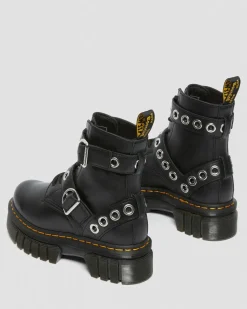 Hot Audrick Hardware Leren Platform Laarzen WOMENS Platform Laarzen