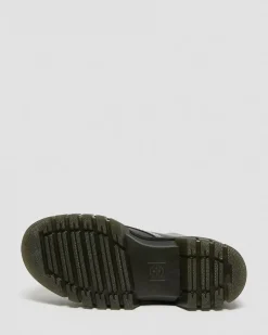 Clearance Audrick 8i Witte Steek Leren Platform Laarzen UNISEX Platform Laarzen