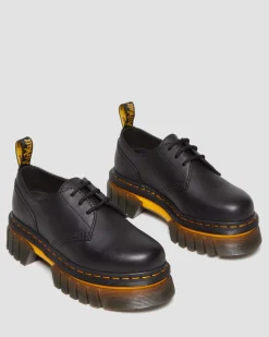 Flash Sale Audrick Leren Platform Schoenen met Contrasterende Zool WOMENS Platform Schoenen|Schoenen