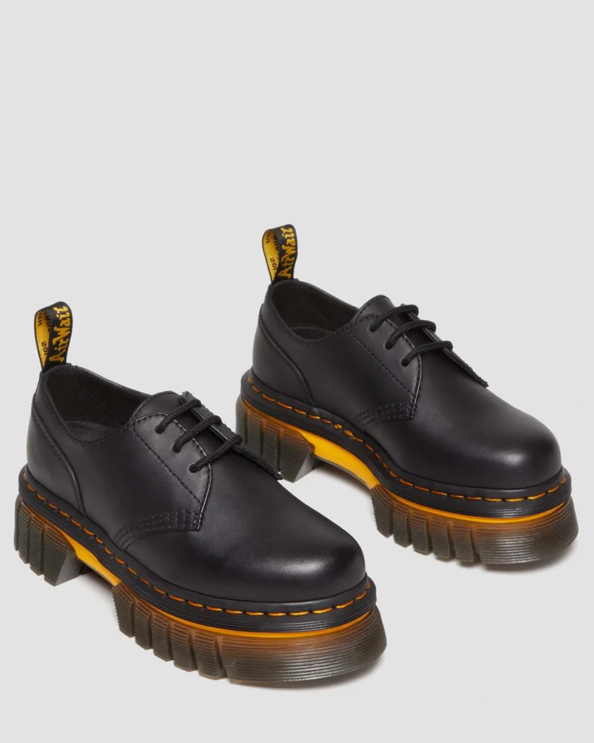 Flash Sale Audrick Leren Platform Schoenen met Contrasterende Zool WOMENS Platform Schoenen|Schoenen