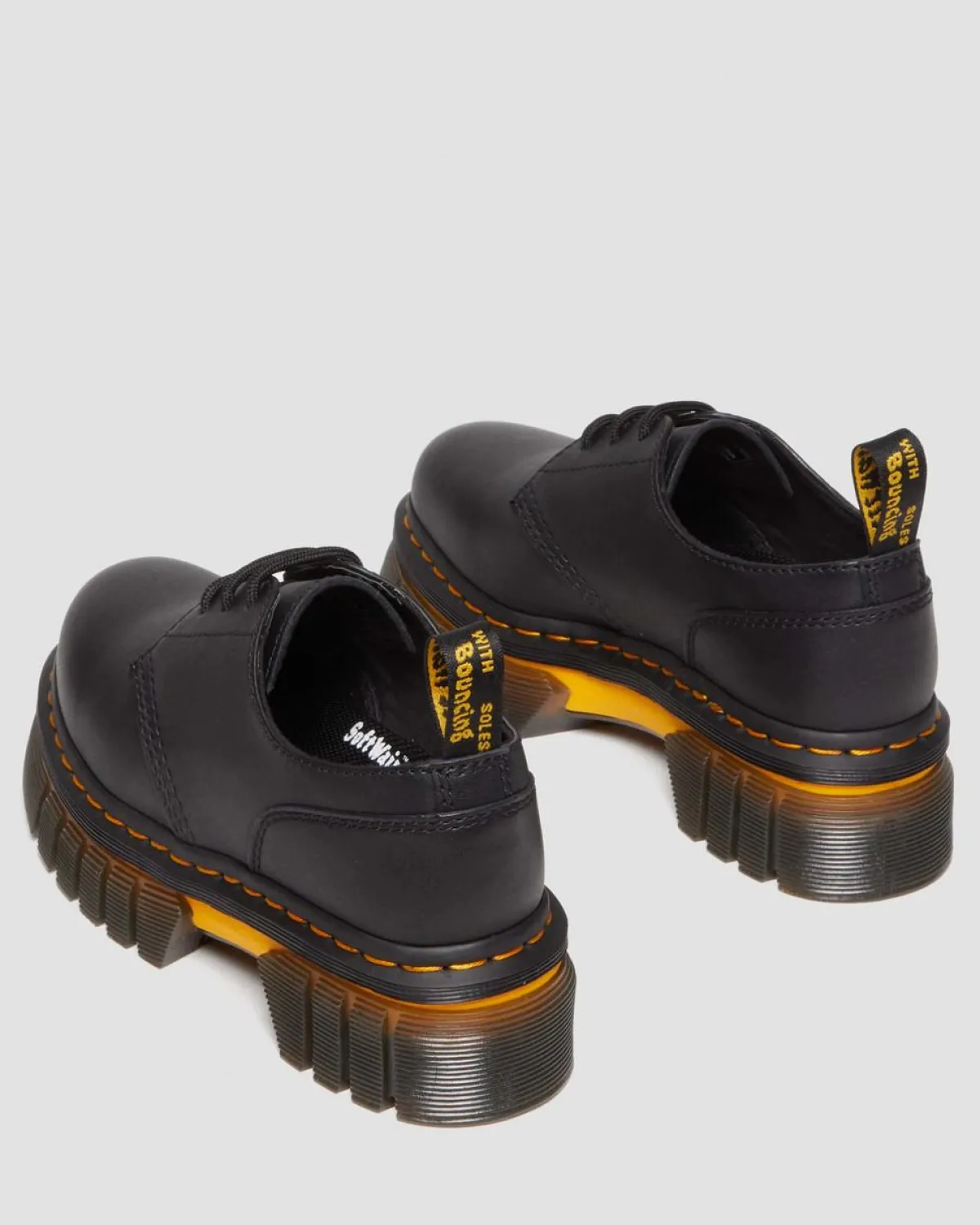 Flash Sale Audrick Leren Platform Schoenen met Contrasterende Zool WOMENS Platform Schoenen|Schoenen