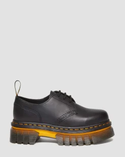 Flash Sale Audrick Leren Platform Schoenen met Contrasterende Zool WOMENS Platform Schoenen|Schoenen