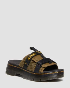 Online Ayce Logo Gemalen Leren Platform Slippers met Band UNISEX Sandalen|Lichte Sandalen