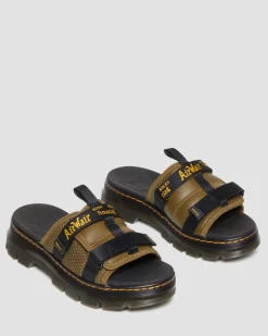 Online Ayce Logo Gemalen Leren Platform Slippers met Band UNISEX Sandalen|Lichte Sandalen