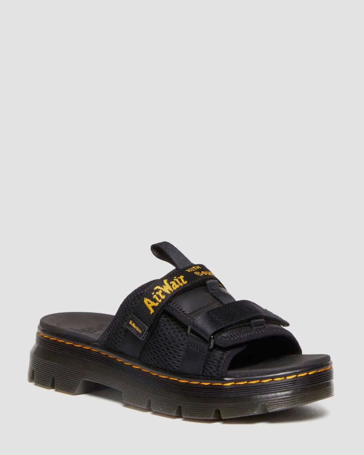 Shop Ayce Logo Gemalen Leren Platform Slippers met Band UNISEX Sandalen|Schoenen