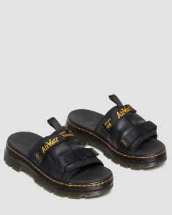 Shop Ayce Logo Gemalen Leren Platform Slippers met Band UNISEX Sandalen|Schoenen