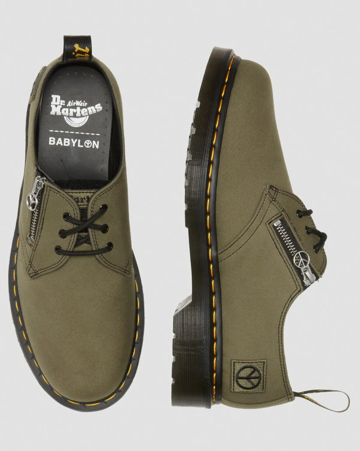 Best Sale 1461 Babylon Canvas Leren Schoenen UNISEX Veterschoenen|Schoenen