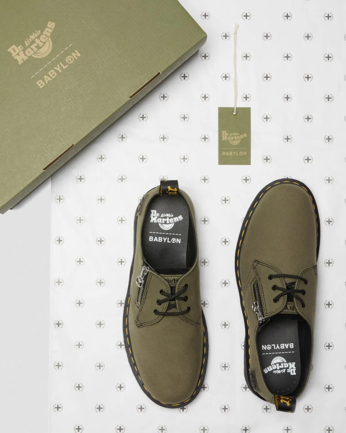 Best Sale 1461 Babylon Canvas Leren Schoenen UNISEX Veterschoenen|Schoenen