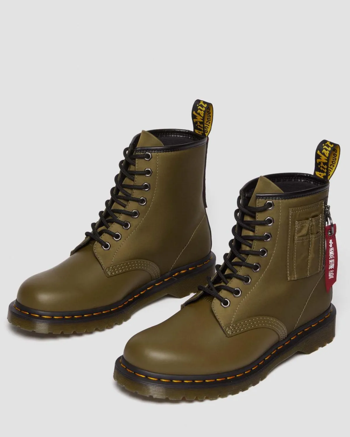 Store 1460 BEN ALPHA INDUSTRIES LEREN & NYLON LAARS UNISEX Nieuw Binnen|Trending Stijlen