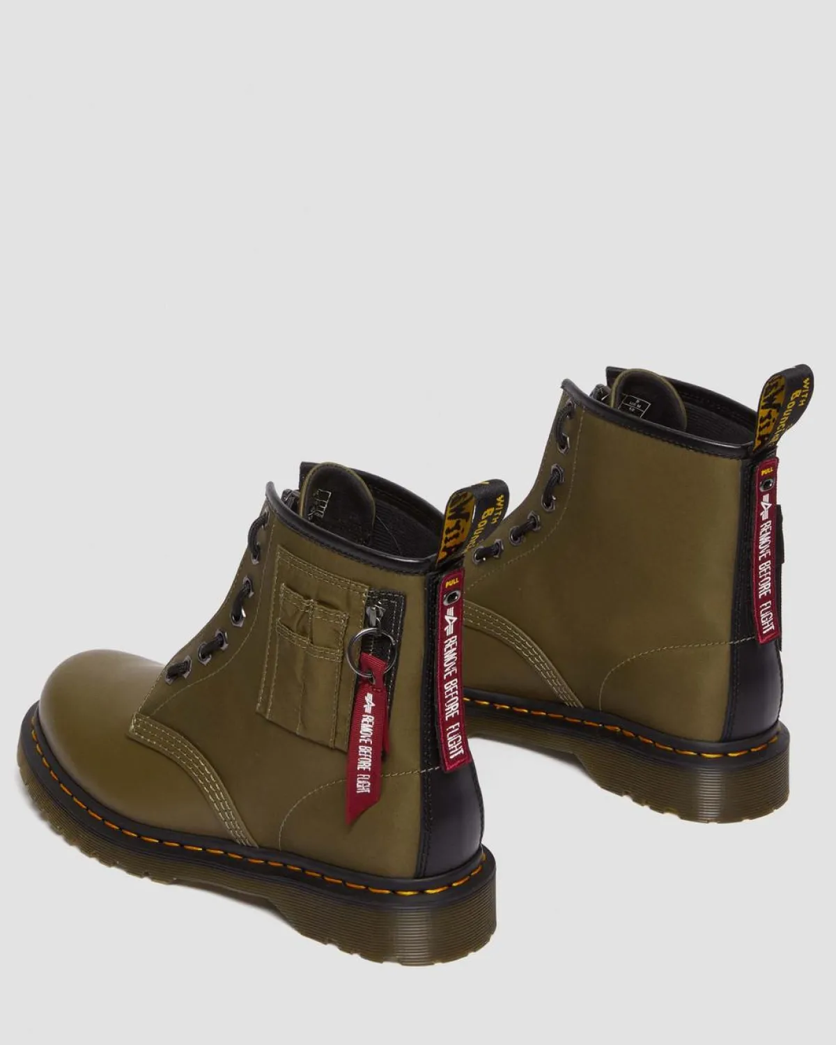 Store 1460 BEN ALPHA INDUSTRIES LEREN & NYLON LAARS UNISEX Nieuw Binnen|Trending Stijlen