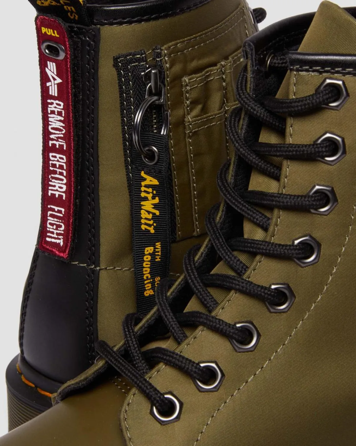Store 1460 BEN ALPHA INDUSTRIES LEREN & NYLON LAARS UNISEX Nieuw Binnen|Trending Stijlen