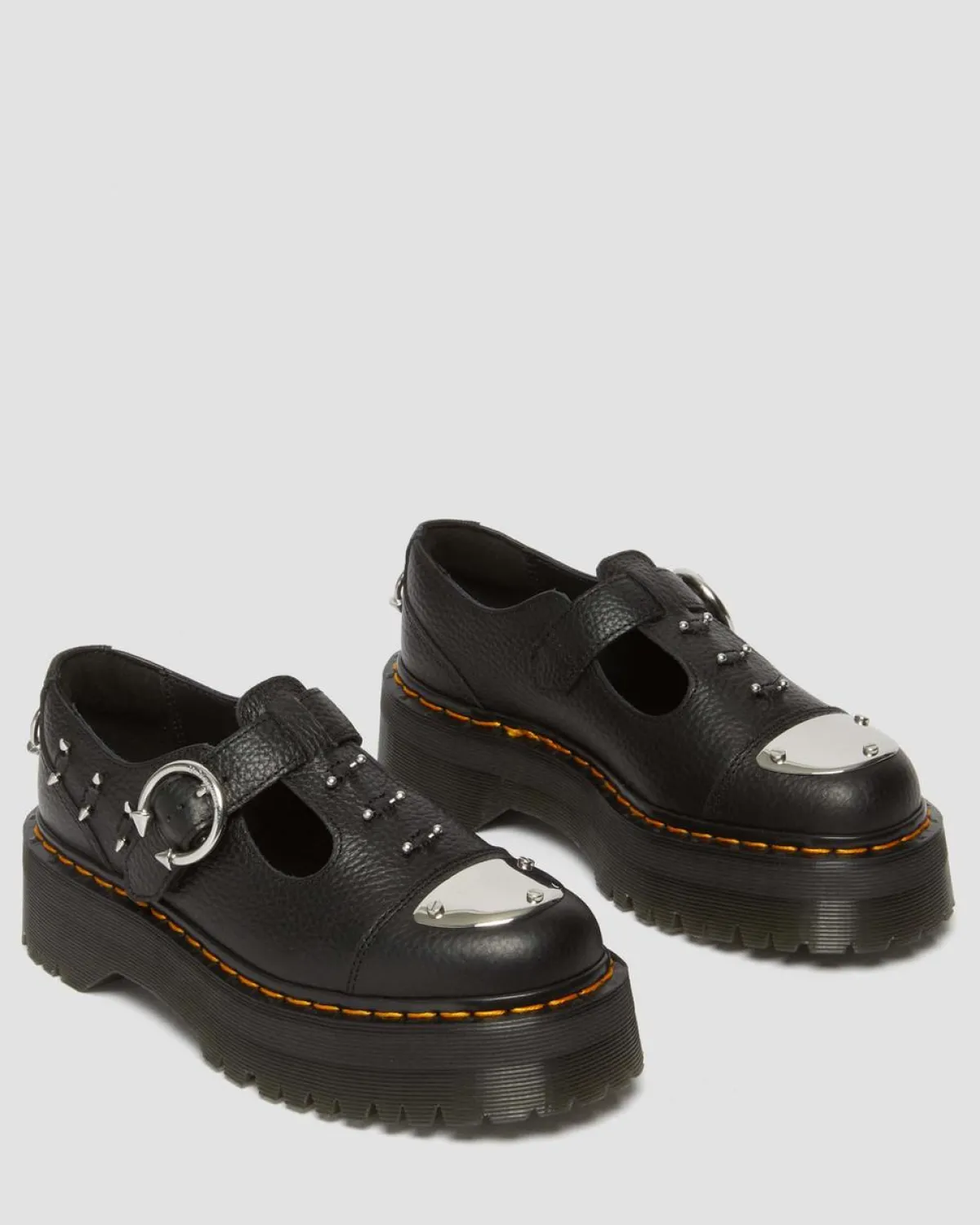 Store Bethan Piercing Leren Platform Mary Jane Schoenen Platform Schoenen|Mary Jane Schoenen