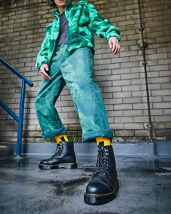 Fashion 1460 Bex Imitatiebont Gevoerde Leren Veterlaarzen GIFTS Platform Laarzen|Enkellaarzen