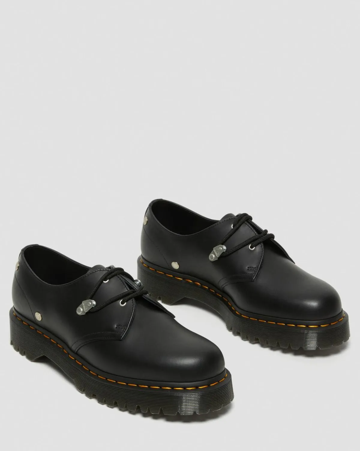 Fashion 1461 Bex Leren Schoenen met Studs MENS Nette Schoenen