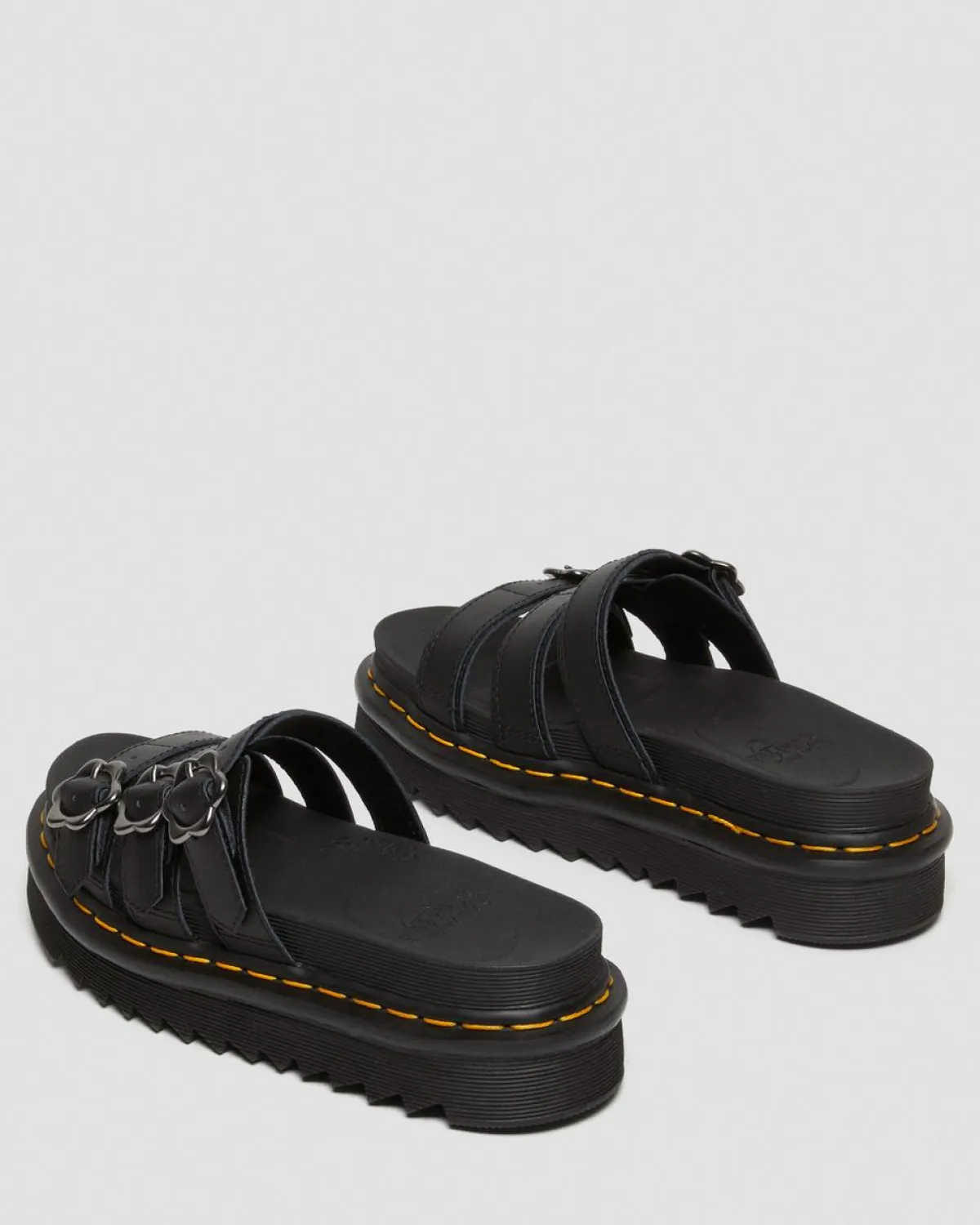 Best Sale Blaire Bloemengesp Leren Slide Sandalen WOMENS Slippers|Lichte Sandalen