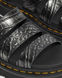 Outlet Blaire Dames Wild Croc Leren Sandalen WOMENS Lichte Sandalen|Sandalen