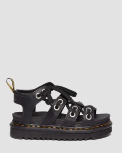 Cheap Blaire Hardware Athena Leren Sandalen met Band UNISEX Dames Sale|Lichte Sandalen