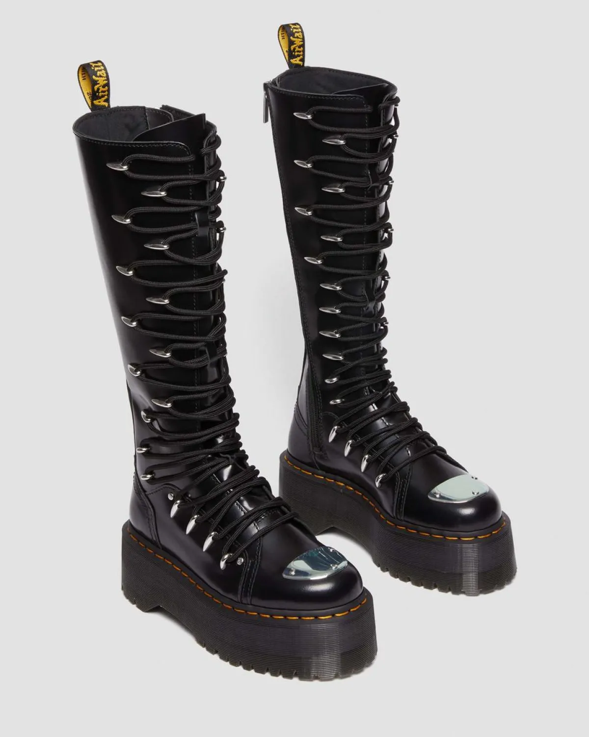 Flash Sale 1B60 LTT Max Kniehoge Platform Veterlaarzen UNISEX Hoge Laarzen|Veterlaarzen