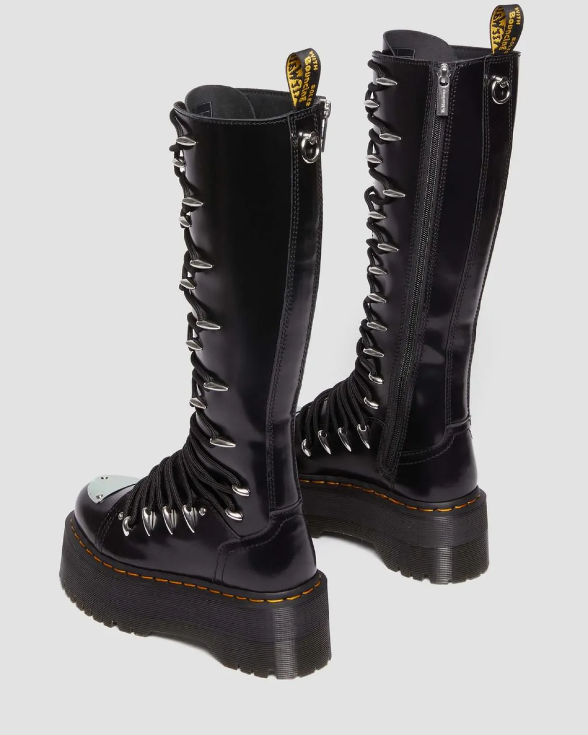 Flash Sale 1B60 LTT Max Kniehoge Platform Veterlaarzen UNISEX Hoge Laarzen|Veterlaarzen
