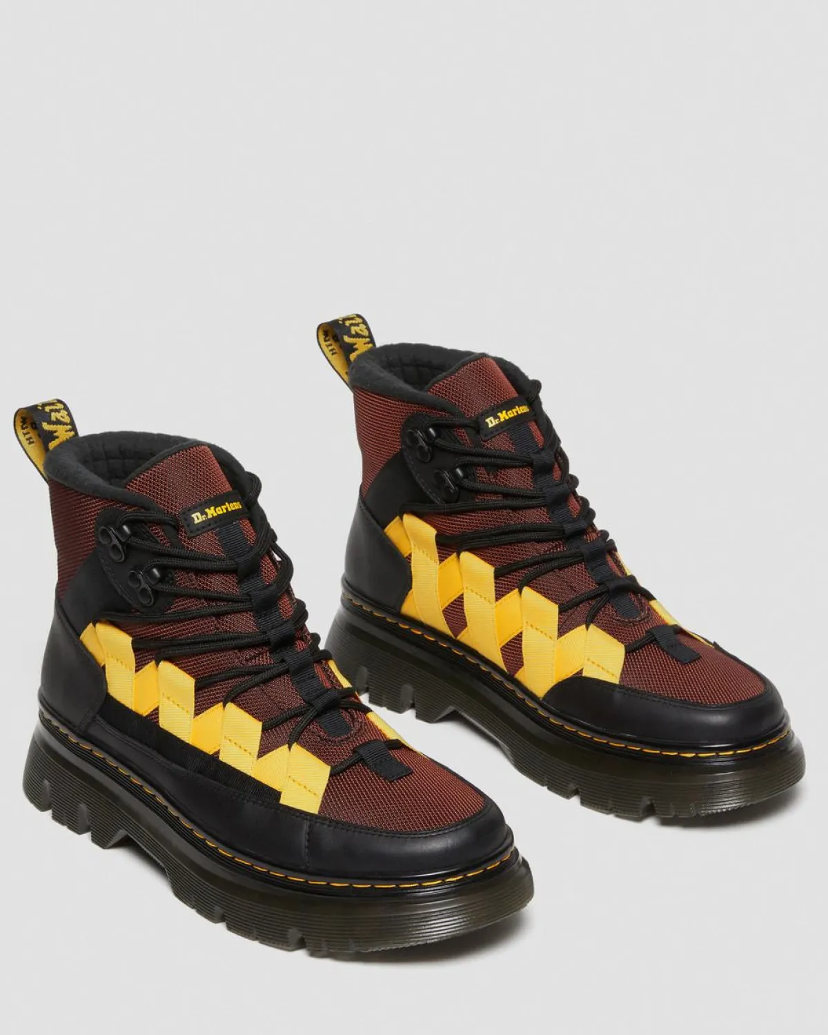 New Boury Contrasterende Utility Laarzen MENS Heren Sale|Utility Laarzen