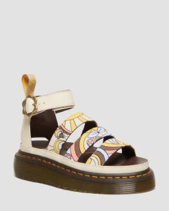 Cheap Clarissa II Quad Retro Canvas Vegan Platform Sandalen met Riem UNISEX Vegan|Platform Sandalen