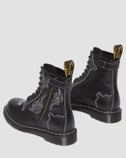 Best Sale 1460 Contrasterende Steek Leren Veterlaarzen Originals|Nieuw Binnen
