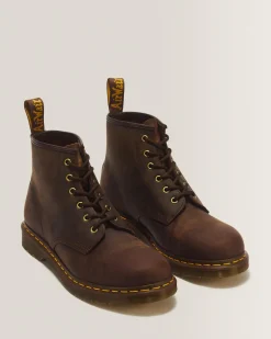 Cheap 101 Crazy Horse Leren Enkellaarzen MENS Enkellaarzen|Winter Stijlen