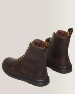 Clearance Crewson Leren Veterlaarzen UNISEX Nieuw Binnen|Trending Stijlen