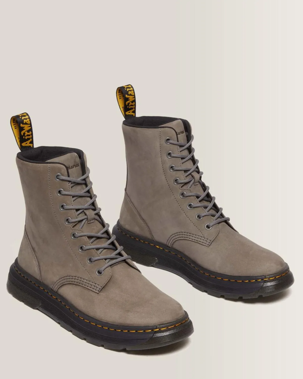 Online Crewson Leren Veterlaarzen UNISEX Suède|Trending Stijlen