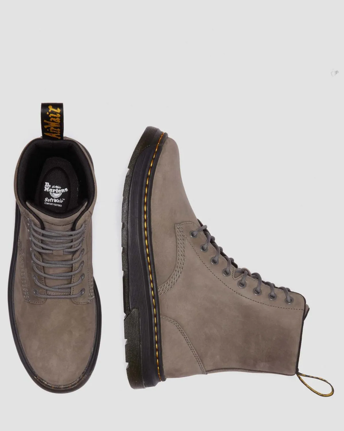 Online Crewson Leren Veterlaarzen UNISEX Suède|Trending Stijlen