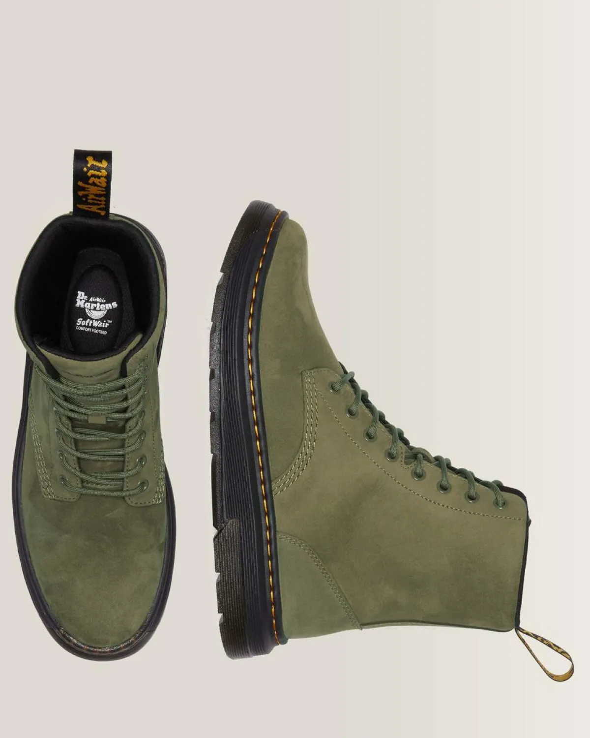 Discount Crewson Leren Veterlaarzen UNISEX Suède|Trending Stijlen