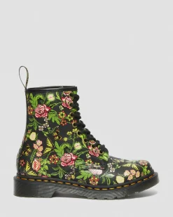 Cheap 1460 Dames Veterlaarzen met bloemenprint WOMENS Veterlaarzen