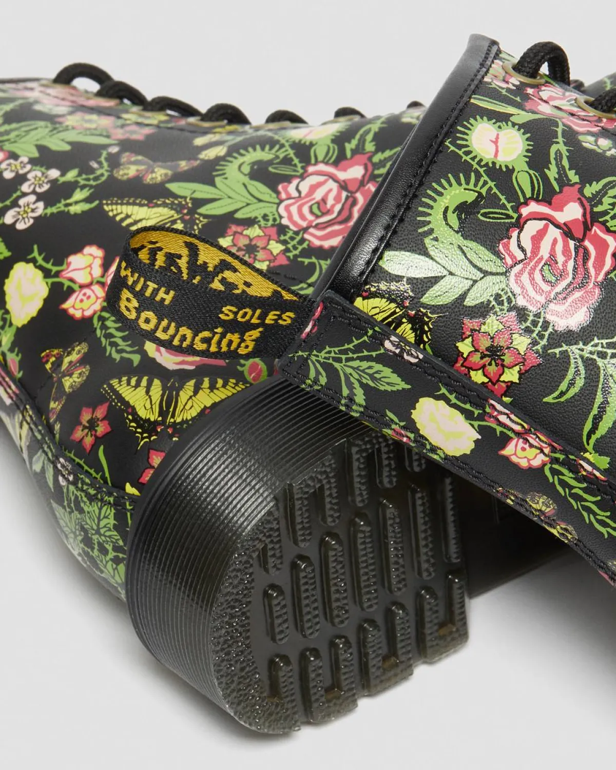 Cheap 1460 Dames Veterlaarzen met bloemenprint WOMENS Veterlaarzen