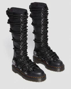 Store Daria 1B60 Bex Leren Kniehoge Veterlaarzen UNISEX Hoge Laarzen|Veterlaarzen