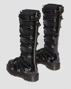 Store Daria 1B60 Bex Leren Kniehoge Veterlaarzen UNISEX Hoge Laarzen|Veterlaarzen