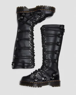 Store Daria 1B60 Bex Leren Kniehoge Veterlaarzen UNISEX Hoge Laarzen|Veterlaarzen