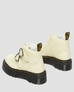 New Devon Heart Leren Platform Laarzen WOMENS Dames Sale|Enkellaarzen