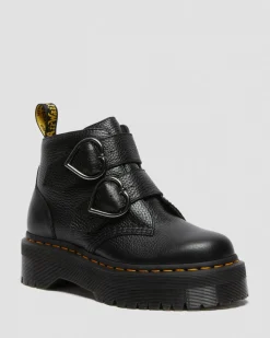 Sale Devon Heart Leren Platform Laarzen WOMENS Enkellaarzen|Platform Laarzen